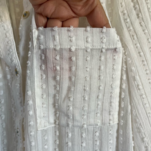 ANTHROPOLOGIE AKEMI + KIN White Tunic Top medium - Picture 5 of 9